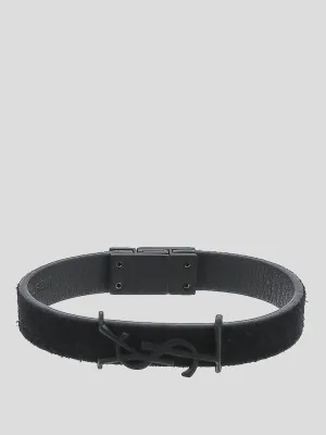 Saint Laurent Logo Plaque Bracelet