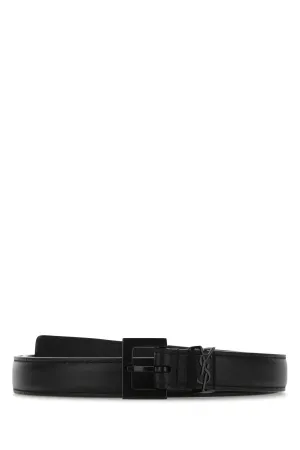 Saint Laurent Monogram Thin Buckle Belt