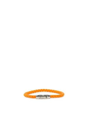 Salvatore Ferragamo Braided Logo Engraved Bracelet