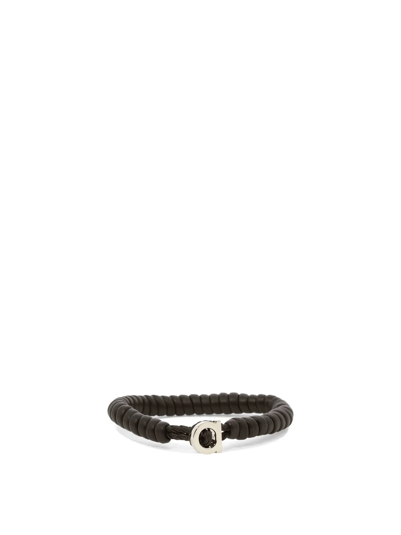 Salvatore Ferragamo Gancini Logo Plaque Bracelet