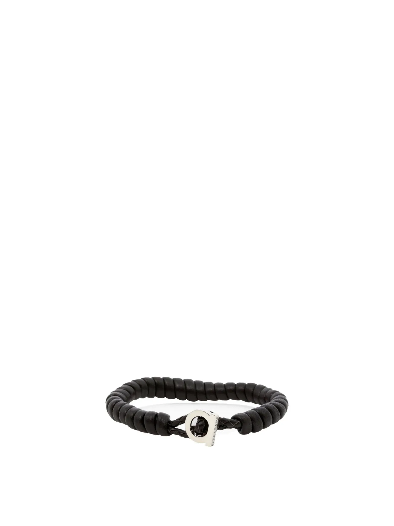 Salvatore Ferragamo Gancini Logo Plaque Bracelet