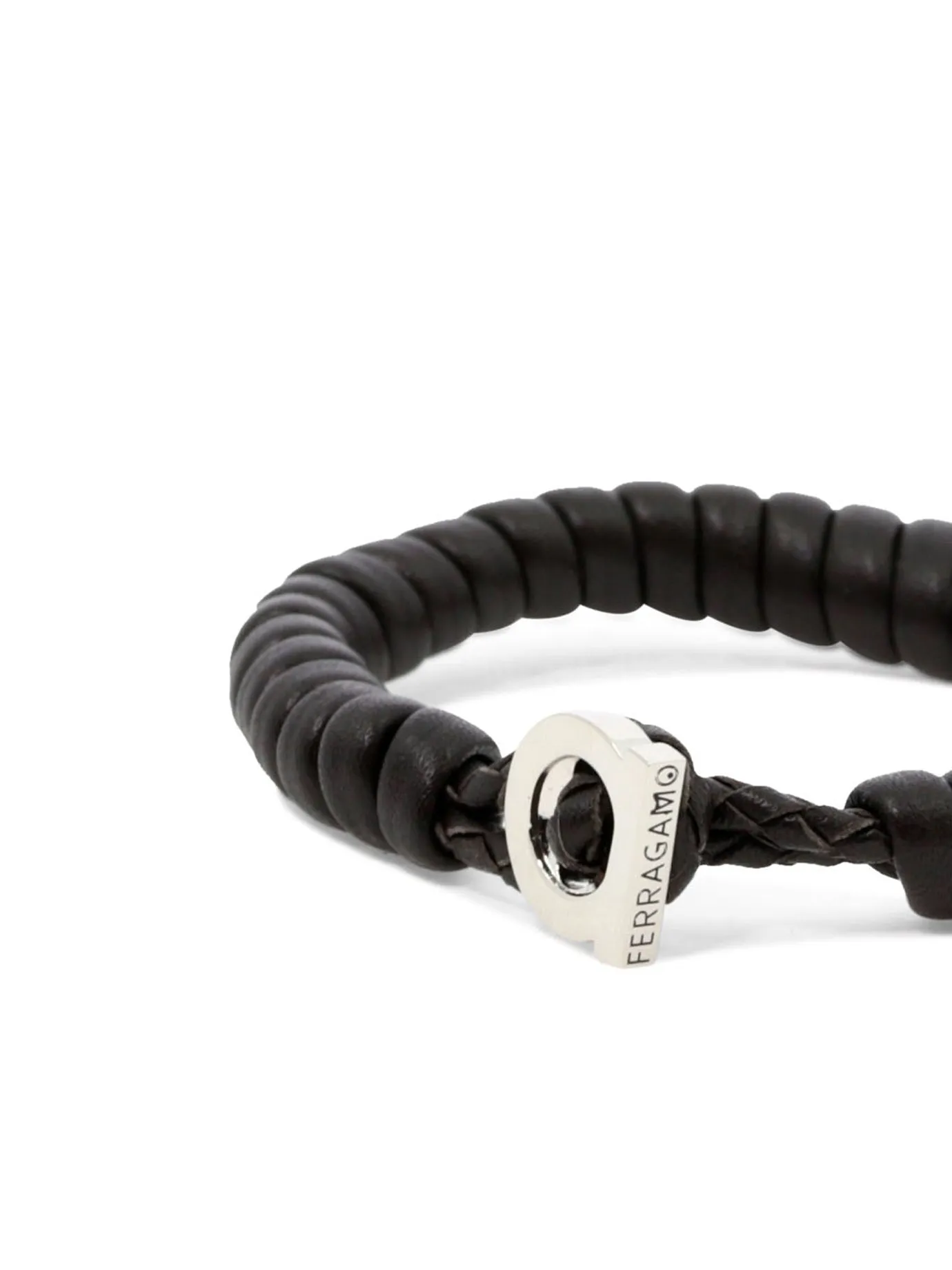 Salvatore Ferragamo Gancini Logo Plaque Bracelet