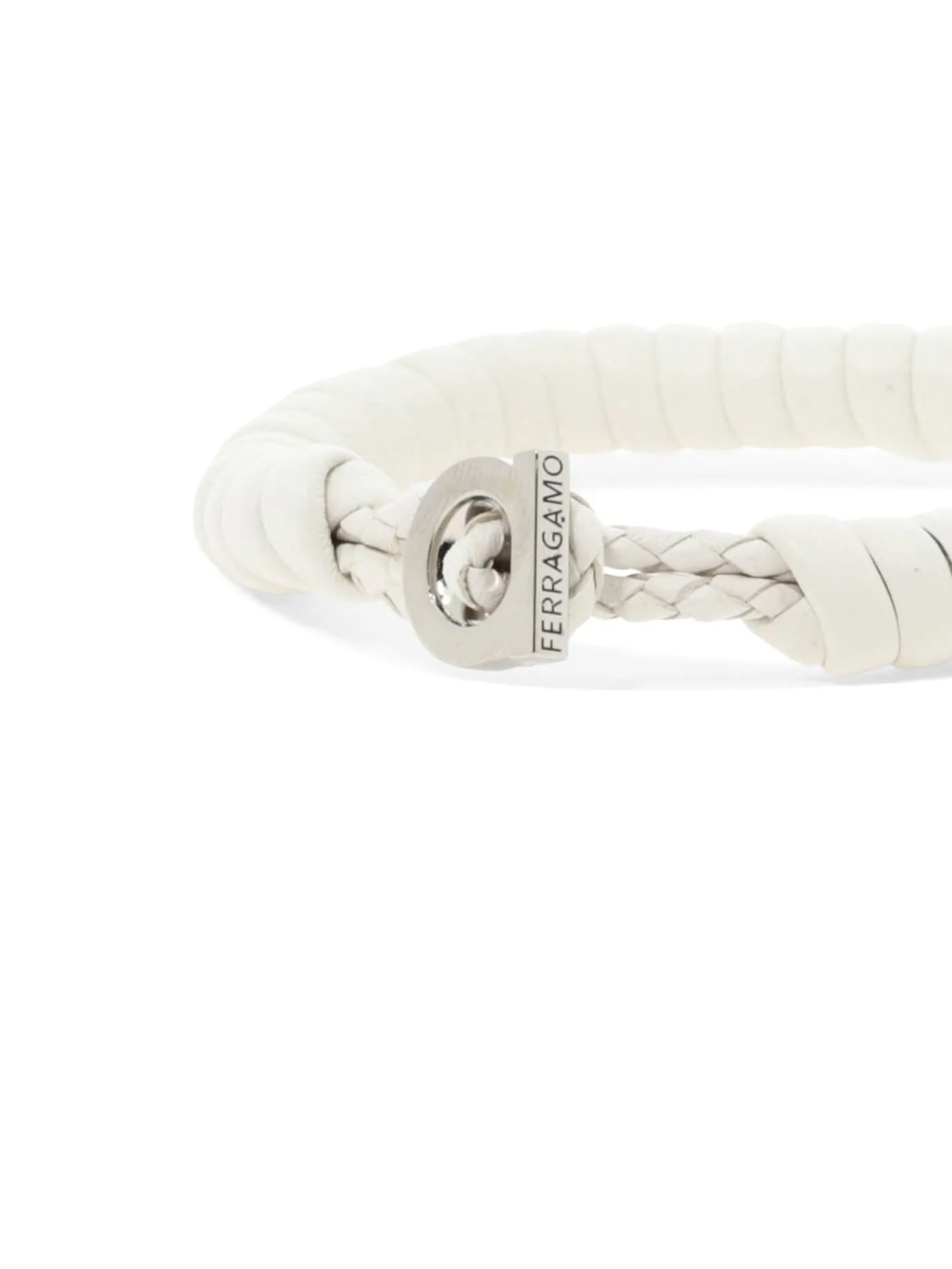 Salvatore Ferragamo Gancini Logo Plaque Bracelet