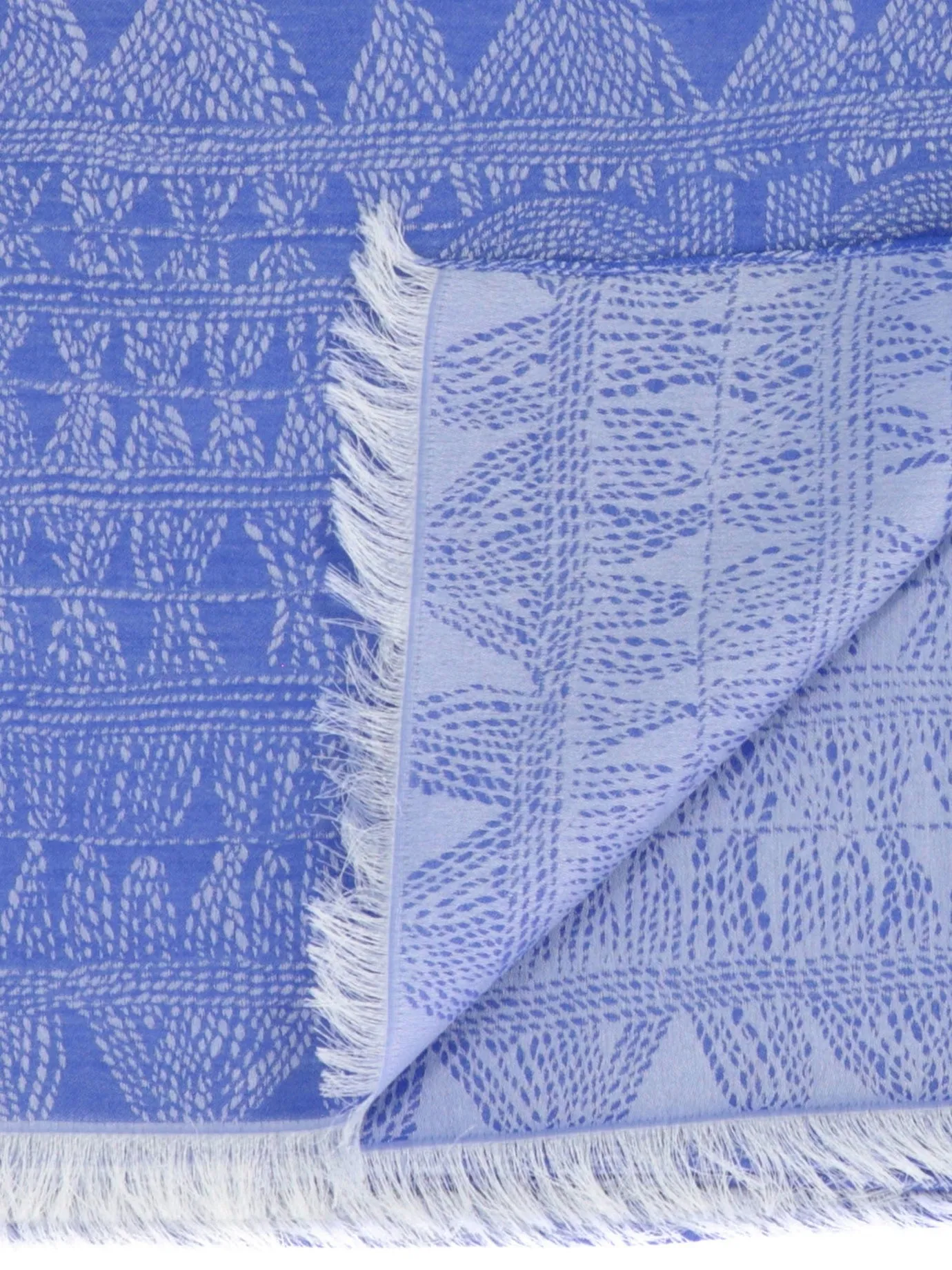 Salvatore Ferragamo Jacquard Fringed Scarf