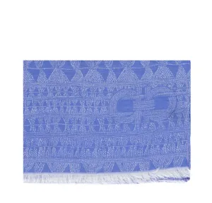 Salvatore Ferragamo Jacquard Fringed Scarf