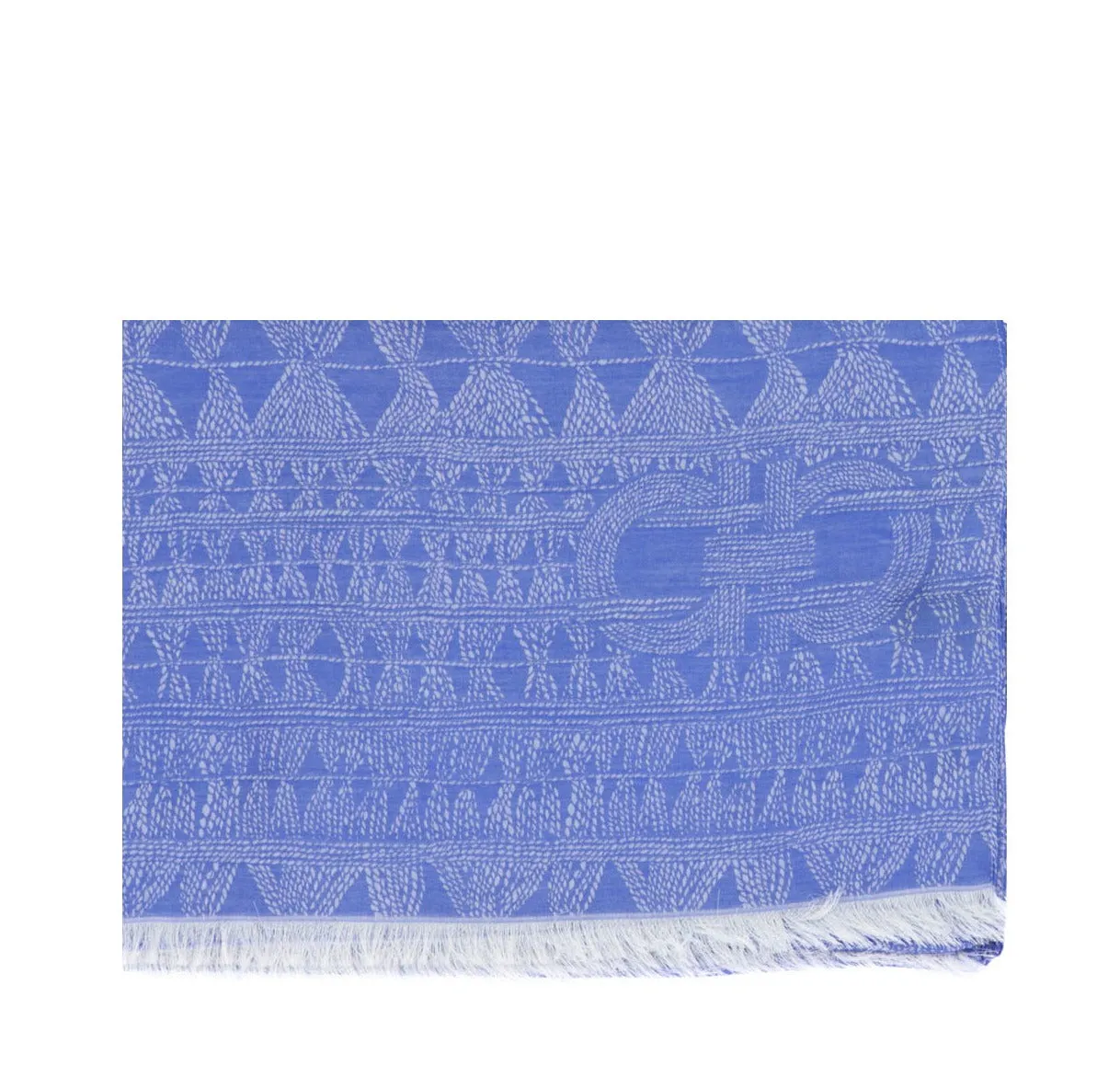 Salvatore Ferragamo Jacquard Fringed Scarf