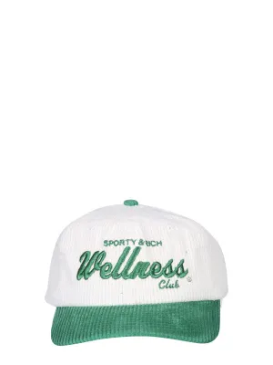 Sporty & Rich Logo Embroidered Flat Peak Cap