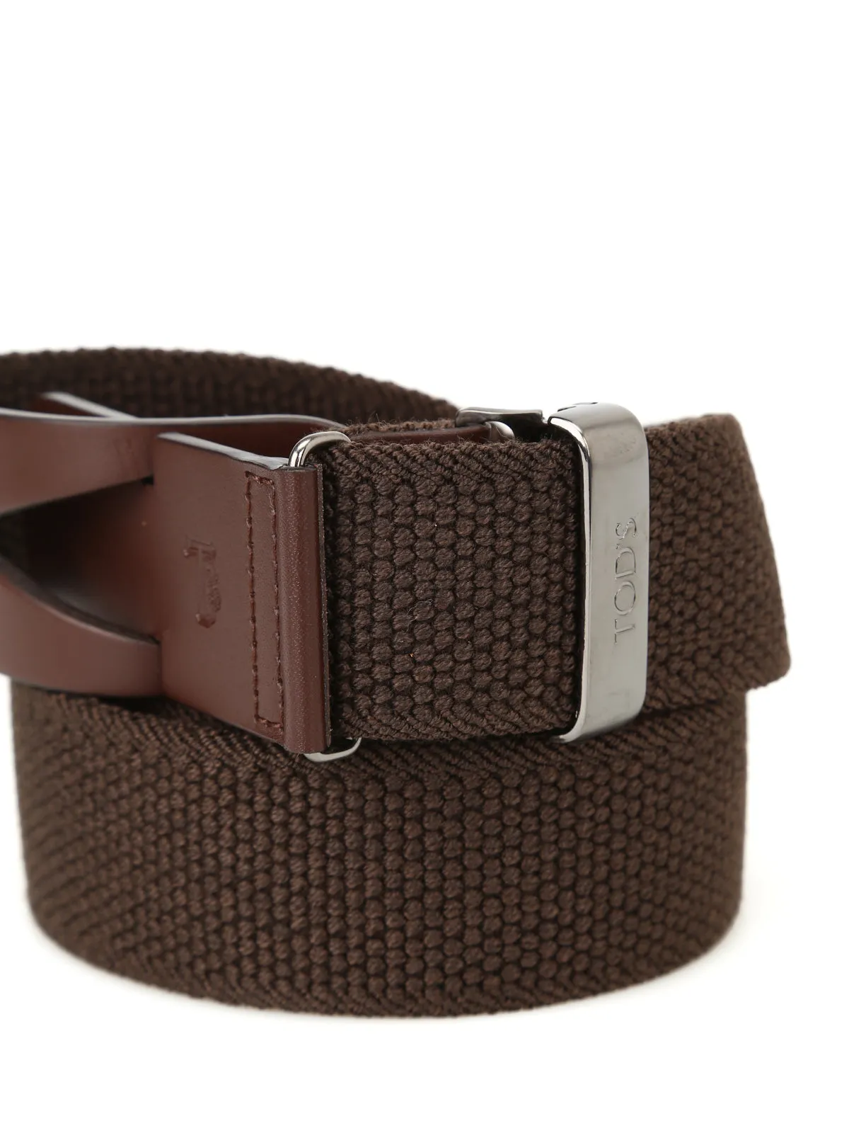 Tod's Embossed Logo Buckle Belt