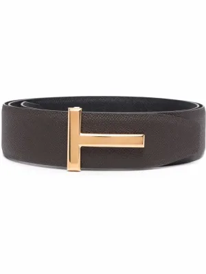 Tom Ford T Logo Buckled Belt