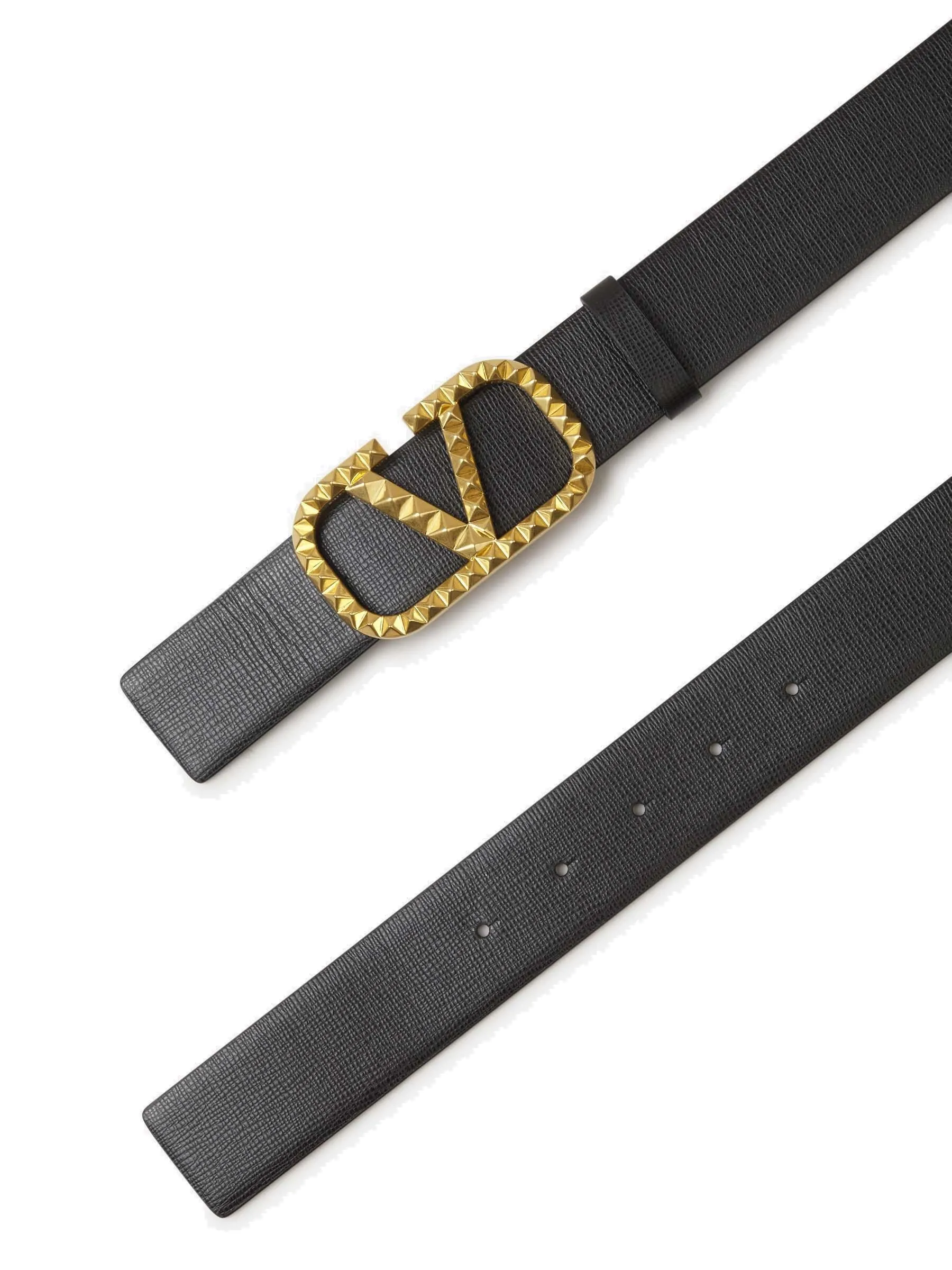Valentino Garavani Rockstud VLogo Plaque Buckled Belt