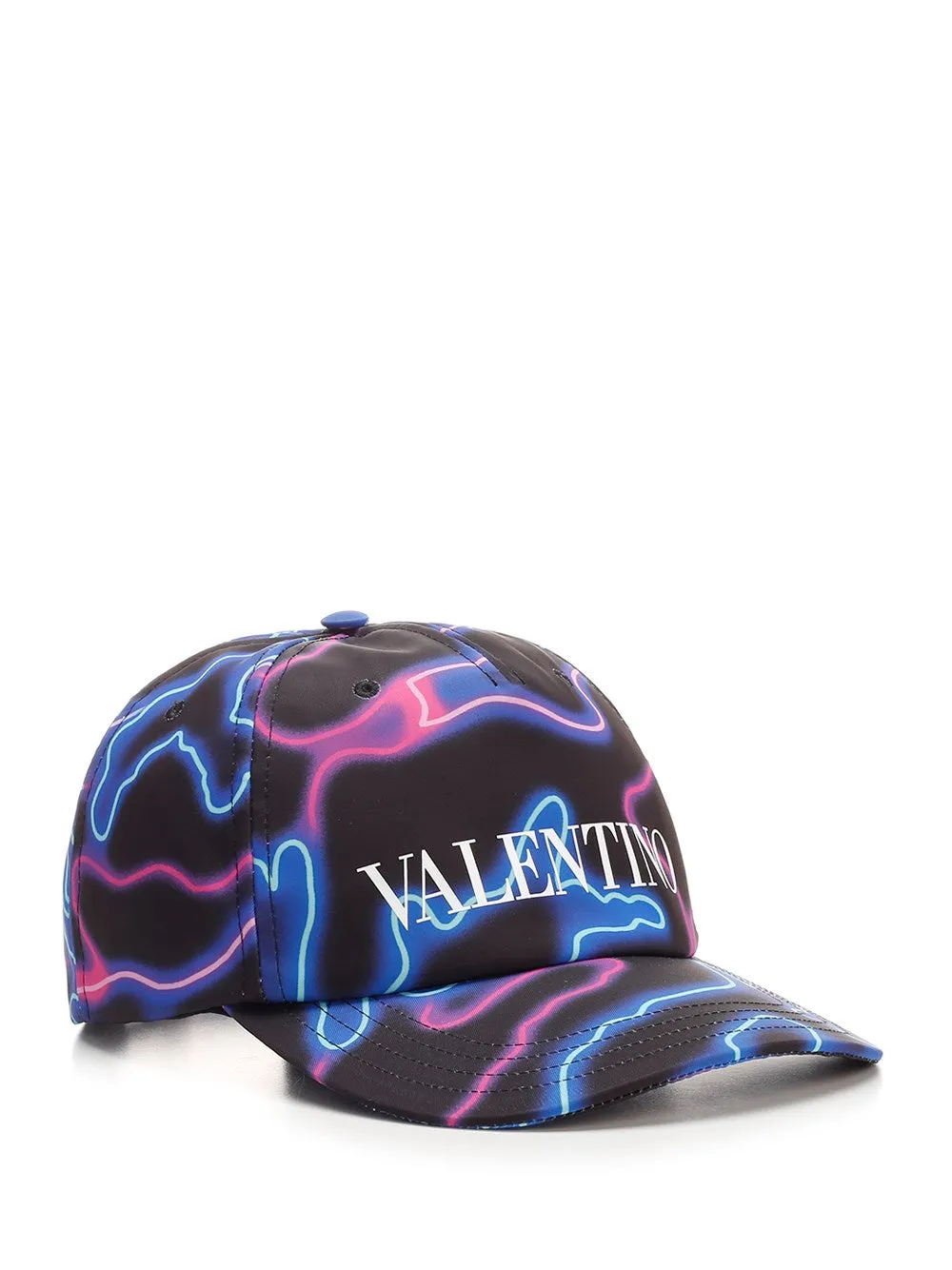 Valentino Logo Printed Baseball Cap