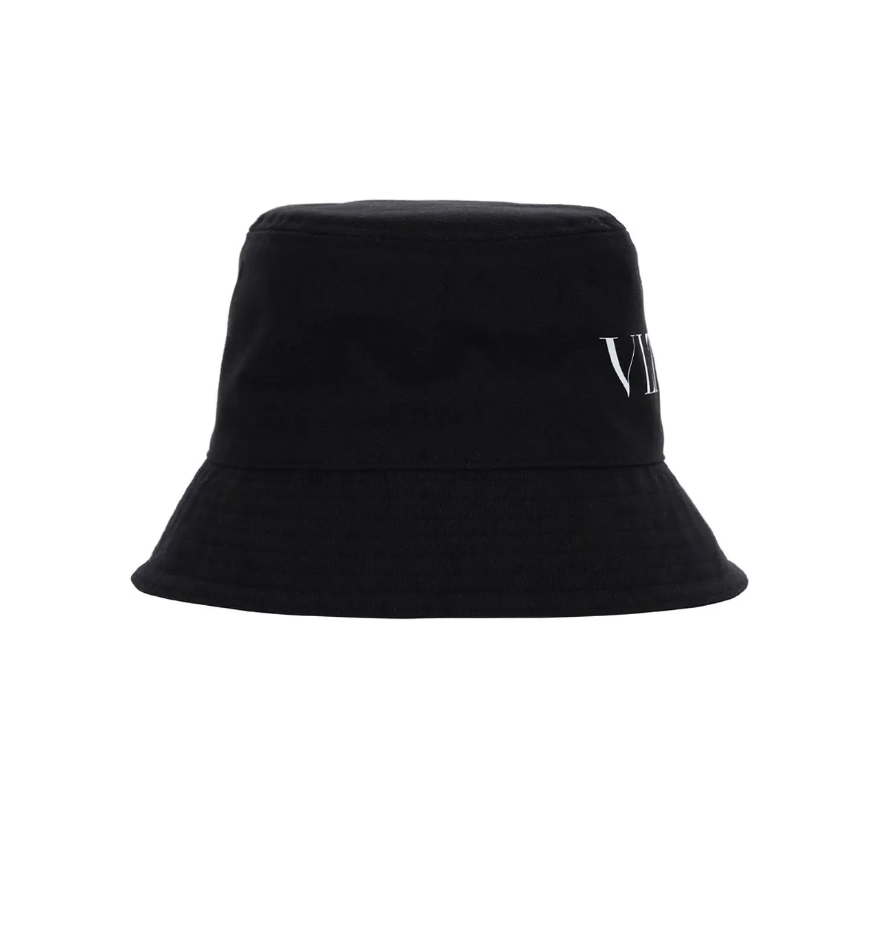 Valentino Logo Printed Tonal Stitched Bucket Hat