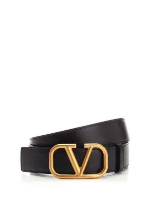 Valentino VLogo Buckle Belt