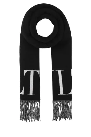 Valentino VLTN Logo Intarsia Scarf