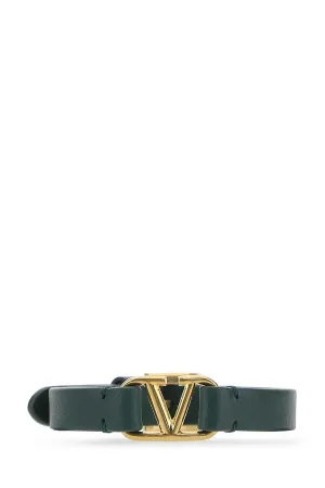 ValentinoVLogo Plaque Buckled Bracelet