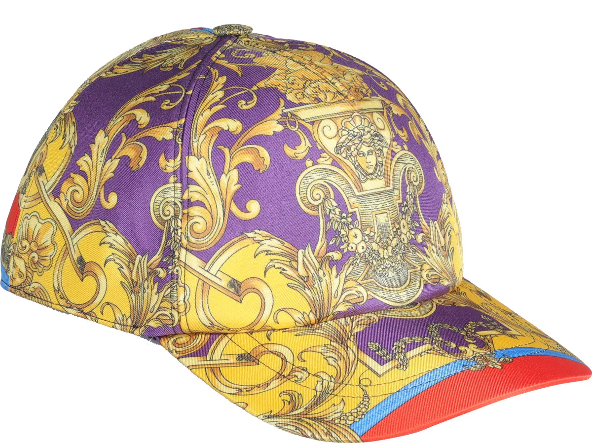 Versace Baroque Pattern Baseball Hat