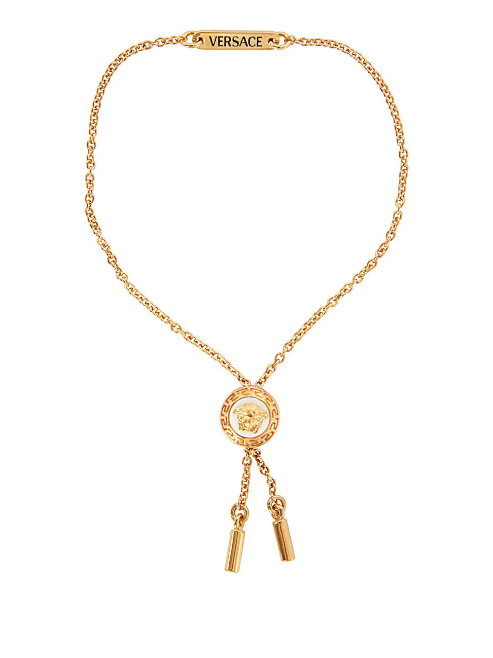 Versace Logo Detailed Chain Bracelet