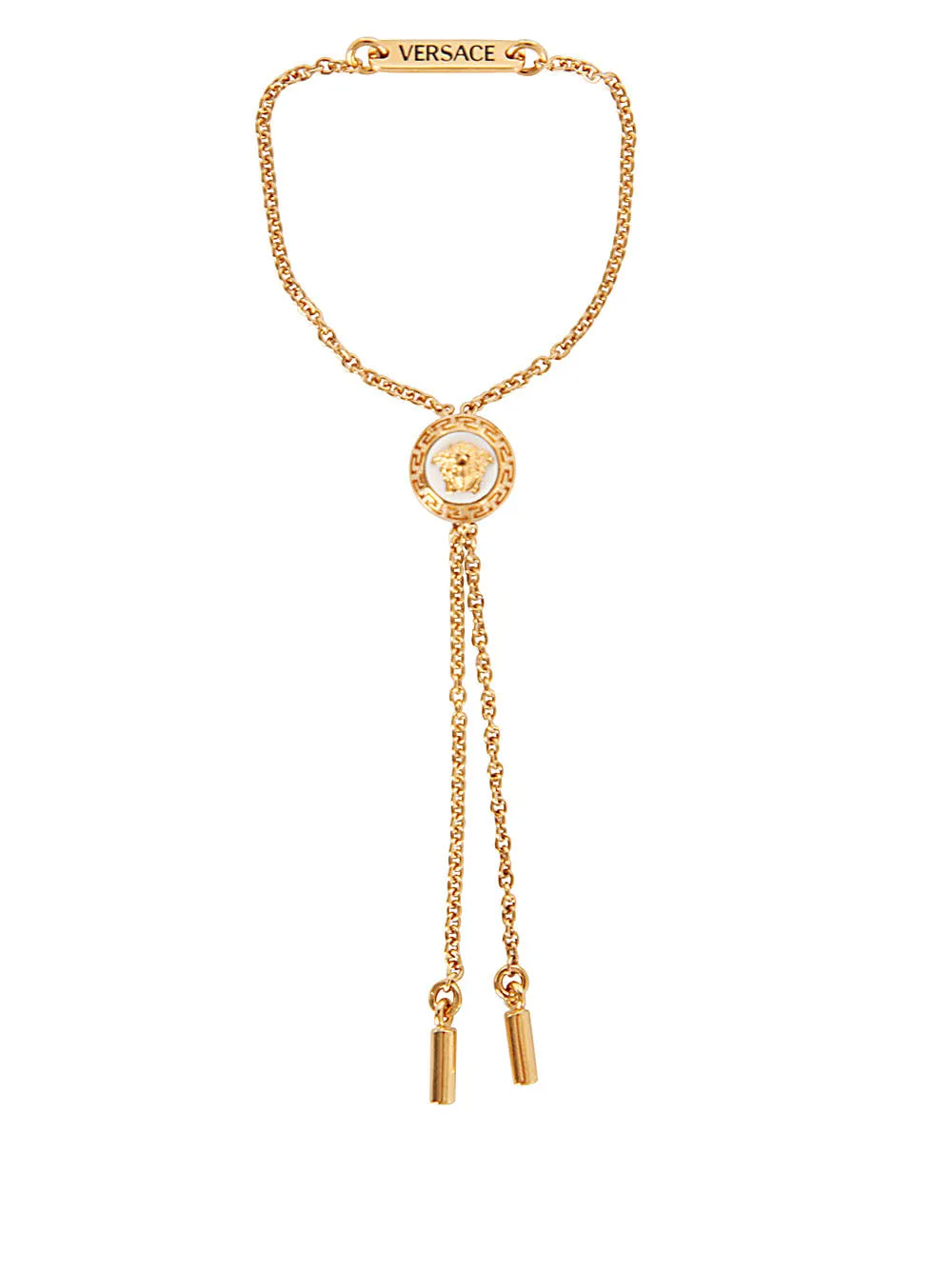 Versace Logo Detailed Chain Bracelet