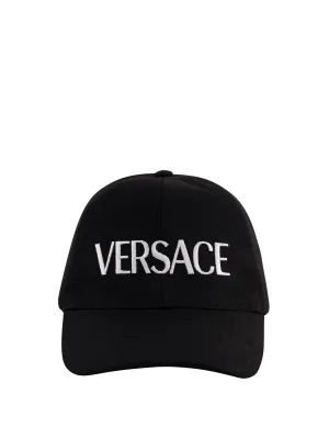Versace Logo Embroidered Baseball Cap
