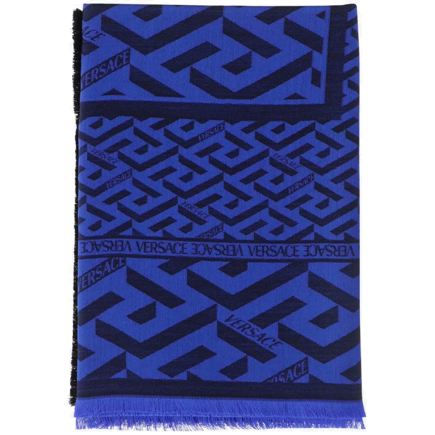 Versace Logo Intarsia Scarf