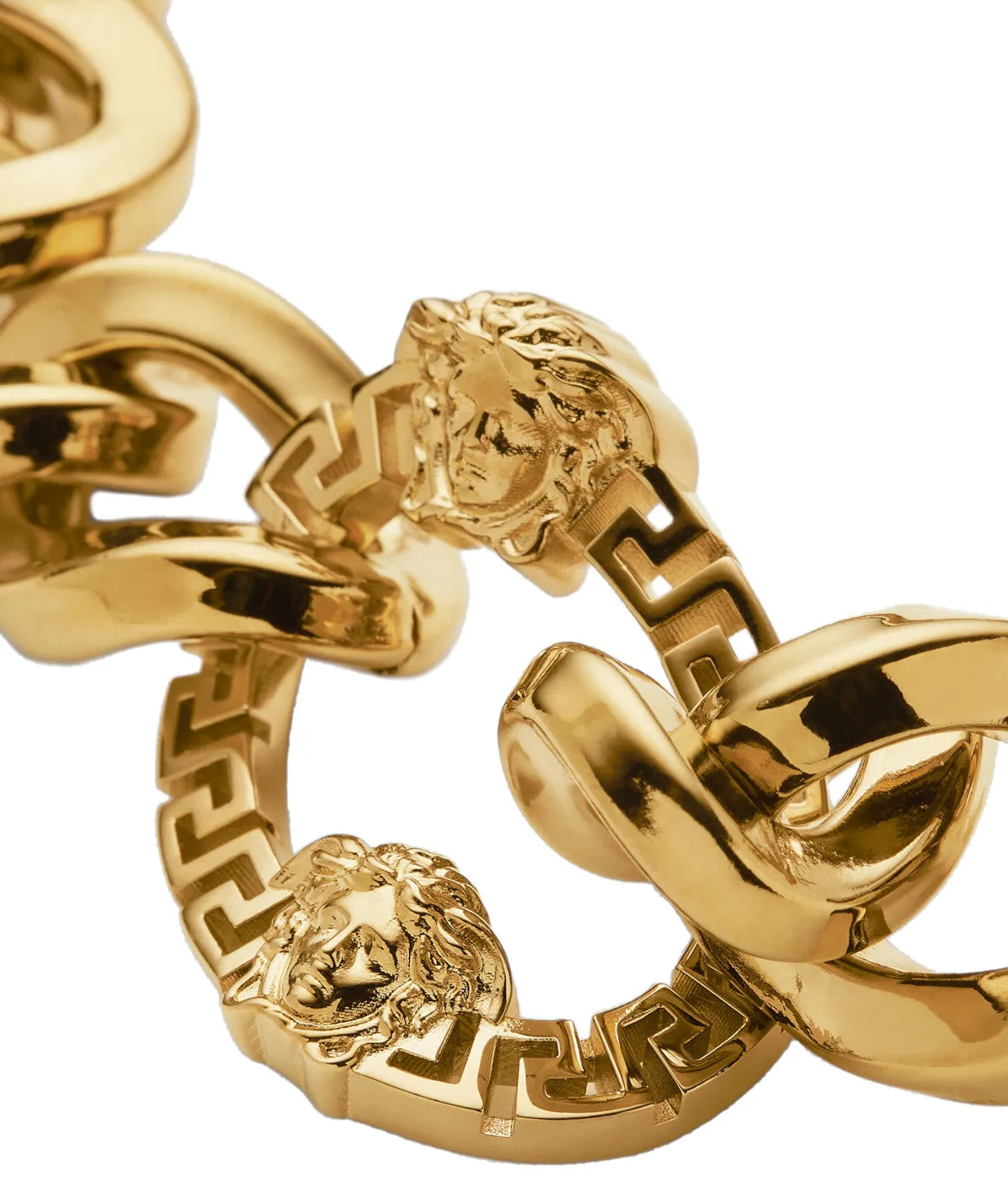Versace Medusa Head Motif Chained Necklace