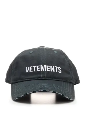 Vetements Logo Embroidered Baseball Cap