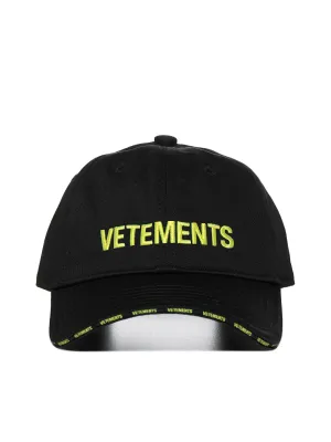 Vetements Logo Embroidered Cap
